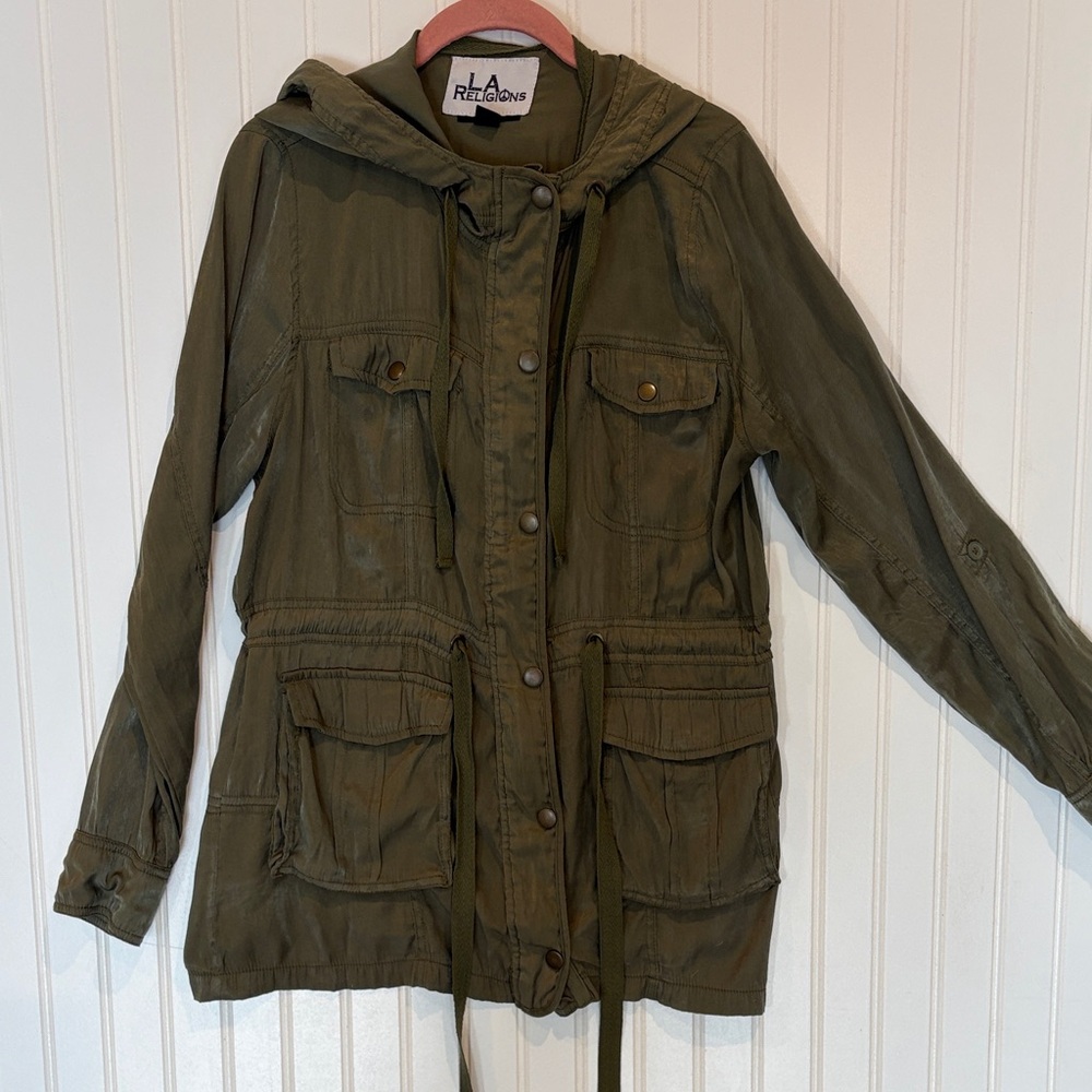 Relativity Olive Green Hooded Jacket
